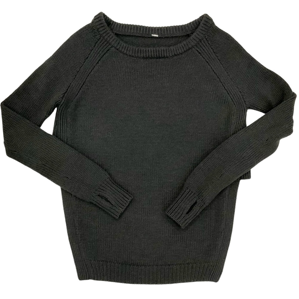 Lululemon Yin To You Crewneck Sweater Wool Dark Wren Lulu Casual Yoga - Picture 7 of 16